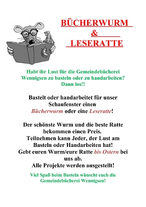 Bücherwurm & Leseratte © Gemeinde Wennigsen (Deister)