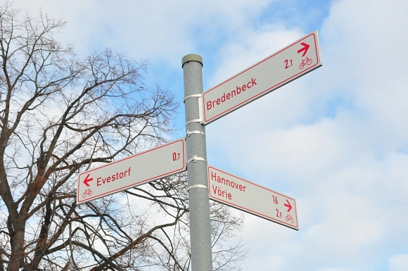 Fahrradwegweiser&nbsp;&copy;&nbsp;Ingo Laskowski, ADFC Wennigsen