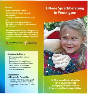 Offene Sprachberatung Wennigsen © Gemeinde Wennigsen (Deister)/ Gemeinnützige Gesellschaft für paritätische Sozialarbeit Hannover GmbH