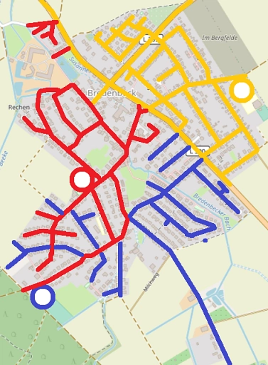 Wahlbezirkseinteilung für Bredenbeck © © OpenStreetMap-Mitwirkende